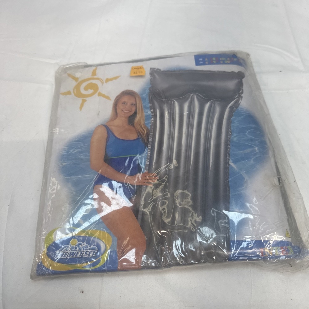 Intex The Wet Set Inflatable Pool Float 72" x 30" Sun-Tanner Deluxe Mat 2003 New
